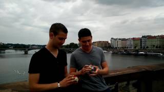 Casually solving a Rubiks cube pt7: Prague with Kevin Hays