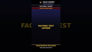2023 Honda Odyssey P0030 o2 sensor heater bank 1 Fix | Field Cortex #Shorts