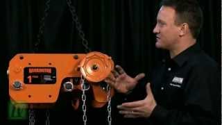 Harrington SHB Ultra Low Headroom Trolley Hoist