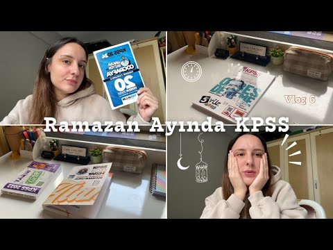 Ramazan Ayında KPSS Vlog 6 | Sahura kadar ders çalışıyorum 🥳 #kpsslisans #kpss #studyvlog