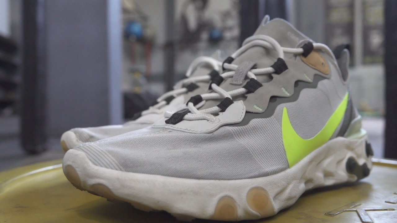 Nike React Element 55 Spruce Aura Volt Review and Performance Test On Feet - YouTube
