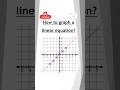 How to graph a linear equation?