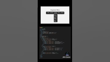 Create a sleek dropdown menu with just HTML and CSS #WebDevelopment #FrontendTips #HTMLDesign #like