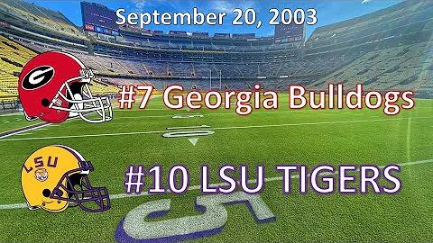 September 20, 2003 - #7 Georgia vs #10 LSU