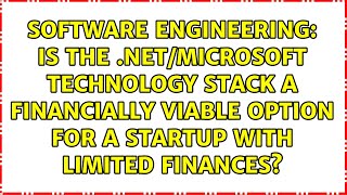 Is the .NET/Microsoft technology stack a financially viable option for a startup with limited...