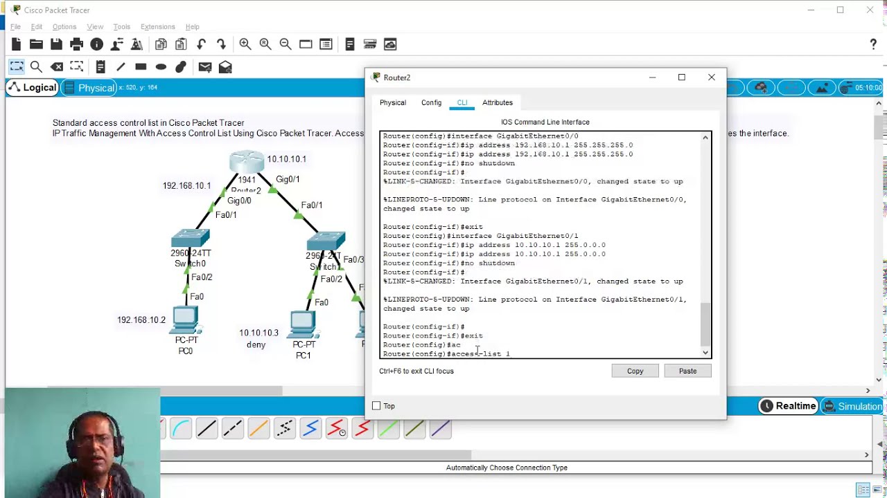 Standard Access Control list _ In CISCO Packet Tracer for MscCS # 2 By ...