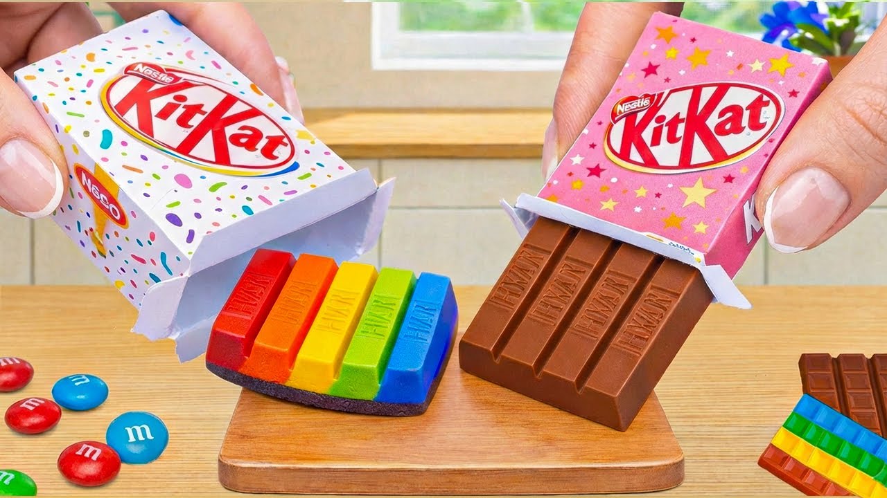 Making Miniature USA Chocolate Cakes, Use  KITKAT, OREO & Rainbow Cake | Sweet Cakes
