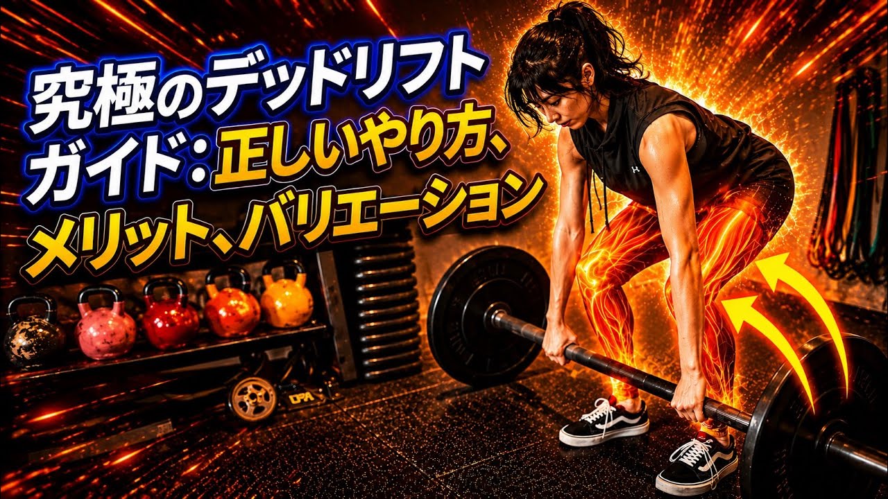 デッドリフトバーベル 究極のデッドリフトガイド：正しいやり方、メリット、バリエーション