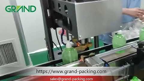 Hand sanitizer filling capping and labeling machine