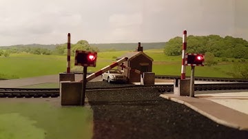 Scratch Built Working Level Crossing