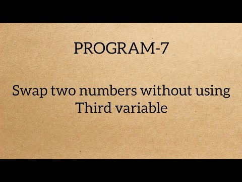 Swap two numbers without using third variable || C language || Program-7 || CODE BEES