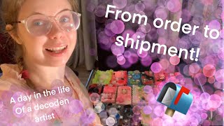 a day in the life of a decoden artist | follow from order to shipment | watch me decoden