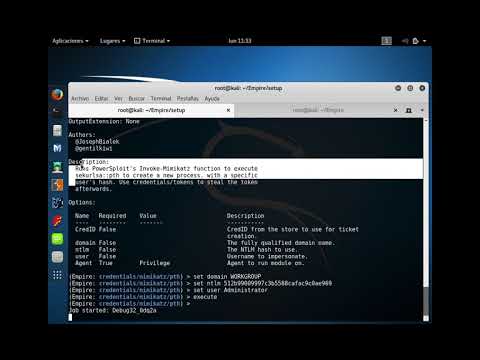 Powershell Empire: Jugando con Mimikatz y PtH
