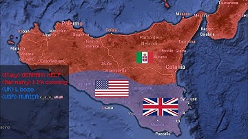 Allied invasion of Sicily 1943 using google earth #ww2 #nohate #educational #italy #usa #germany