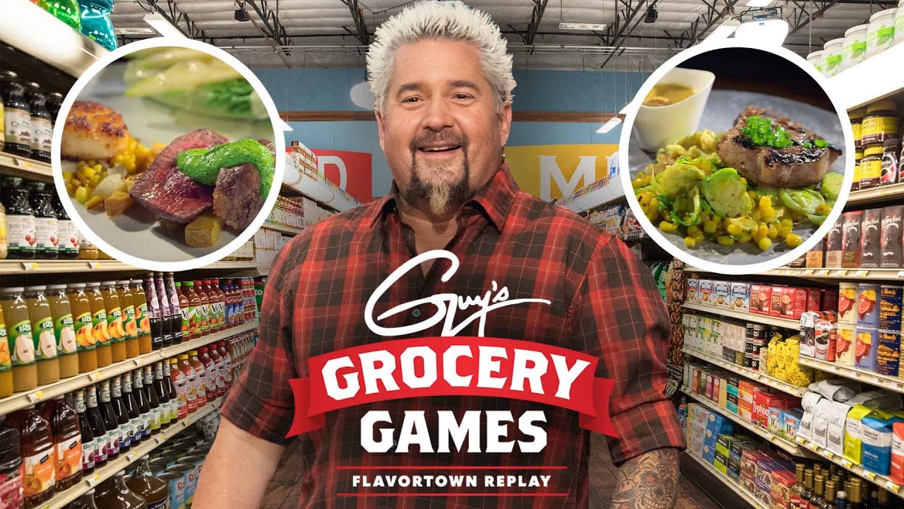 CHALLENGE: Make a High-End Meal with Clearance Aisle Ingredients | Guys Grocery Games | Food Network