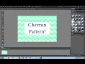 EASY Photoshop Elements Pattern Tutorial - How to Make a Chevron Pattern in less than 5 minutes!