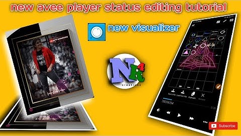 How to Create WhatsApp status | New avee player Visualizer | NR4 Creationz