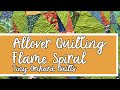 Allover Quilting: Flame Spirals