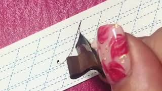 Engrosser's script lowercase video: N