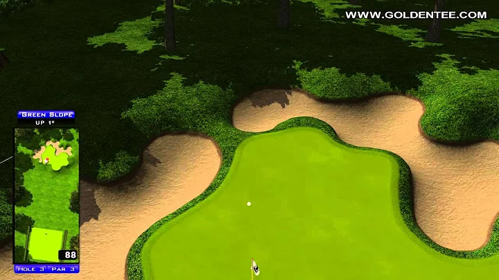 Golden Tee Great Shot on Shady Acres!