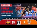 Pro kabaddi league 8 highlights eliminator 2  gujarat giants vs bengaluru bulls