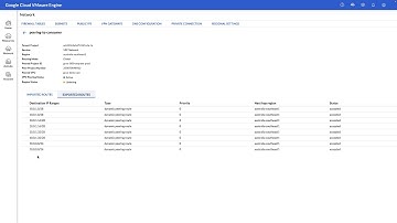 Google Cloud VMware Engine VPC Network Peering