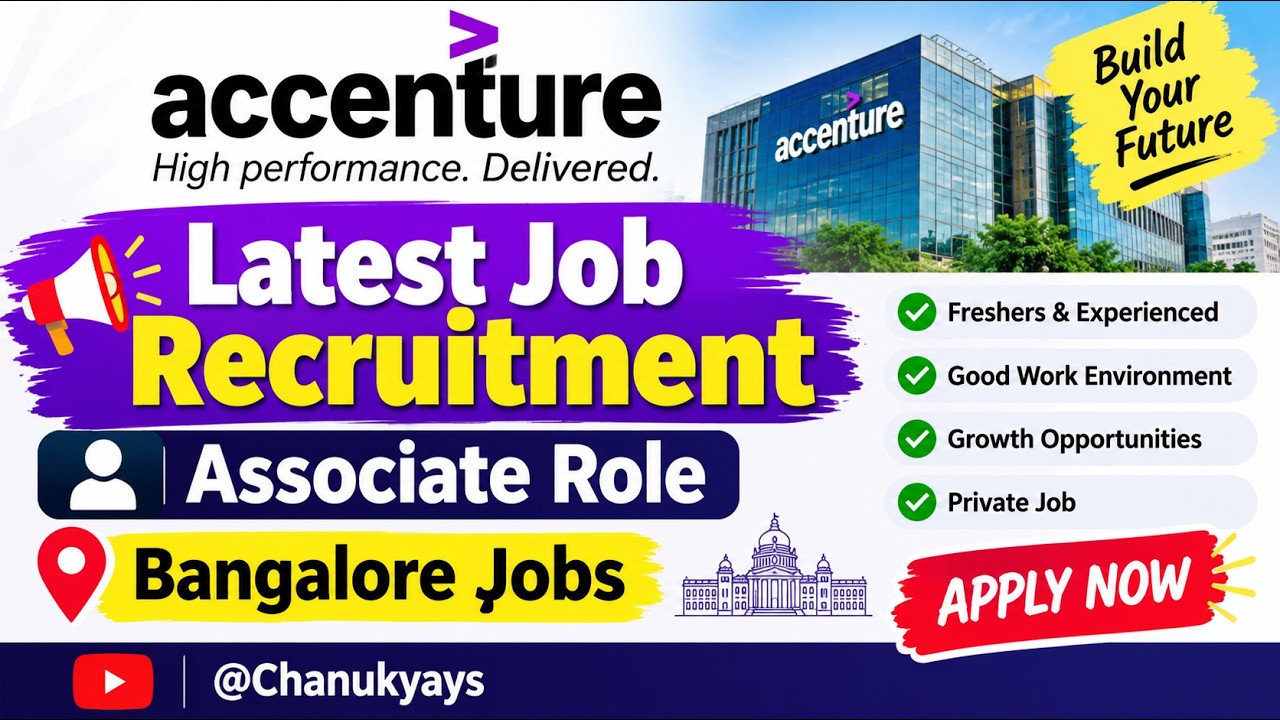 Accenture Latest Job Recruitment | Associate Role | Bangalore jobs ...