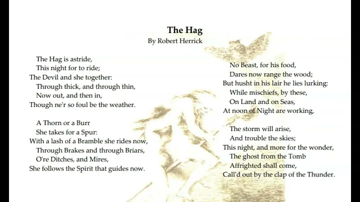 The Hag: Witch Poem by Robert Herrick