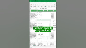 Sheets Hack | 🧐 Did you know there’s a shortcut to add filters? 👀#excel #sheets #exceltips
