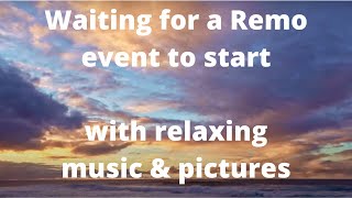 Remo virtual event presentation mode waiting music and pictures