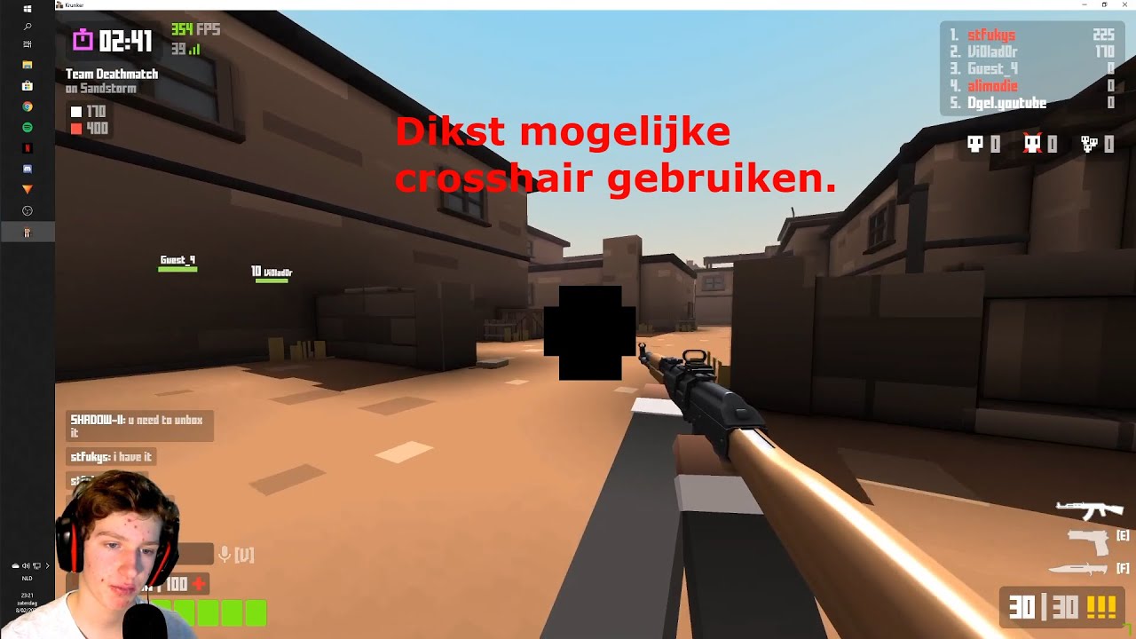 meest slechte crosshair. Krunker challenge. - YouTube