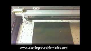 Laser Engraving on a Granite Memorial Plaque