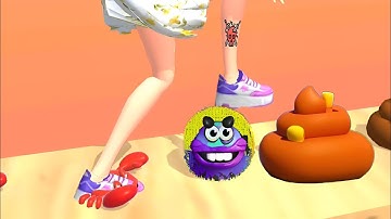 ASMR Tippy Toe 3D - All Levels Gameplay Big Satisfying mobile games ios android part 5