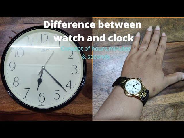 Difference Between Clock And Watch..कलाई घड़ी और दीवार घड़ी में अंतर -  Youtube