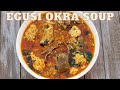 CAMEROONIAN EGUSI OKRA SOUP // okra soup Cameroon // Cook With Me!