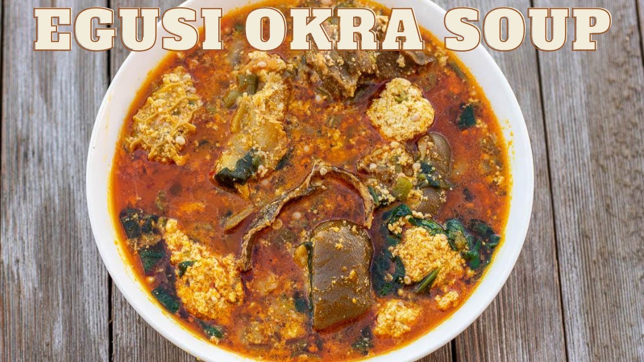 CAMEROONIAN EGUSI OKRA SOUP // okra soup Cameroon // Cook With Me!