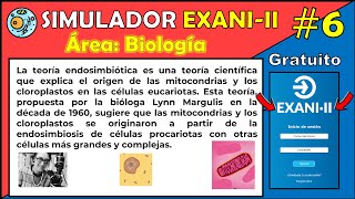 📚 Simulador Oficial EXANI II Área Biología Ejercicio #6 La teoría endosimbiótica teoría científica