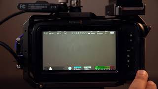 الجزء الثاني : نظرة على الشاشة الرئيسية لكاميرا بلاك ماجيك بوكت Blackmagic Pocket 4k / 6K