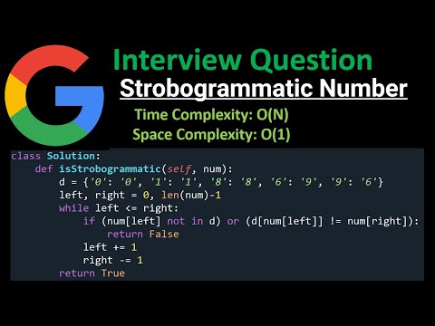 Strobogrammatic Number  - String - Python