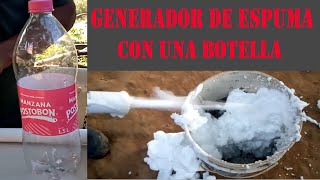 GENERADOR DE ESPUMA muulti usos con botella pet. Practico y economico.