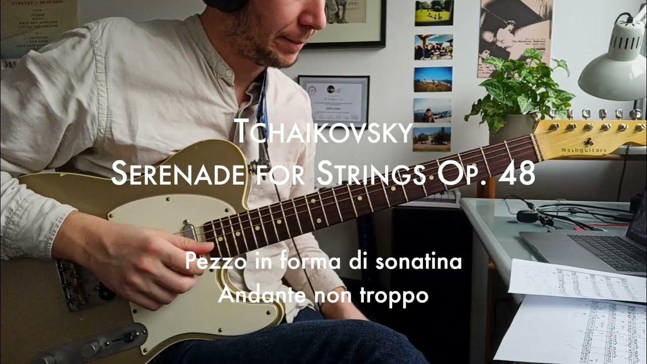 Tchaïkovsky Serenade for Strings Op. 48 for Guitar (Free tab and
