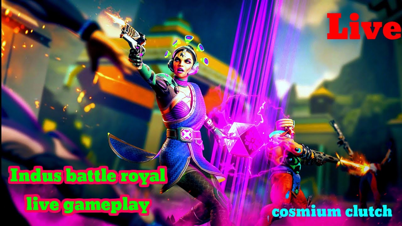 Indus battle royal live cosmium clutch@PrimeRushGame - YouTube