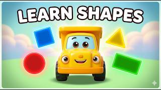 Shape Builder Vehicles | Learn Shapes with Construction Trucks | Circle Square Triangle for Toddlers