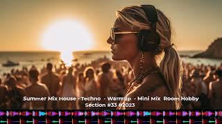 Summer Mix House - Techno  - Warmup  - Mini Mix  Room Hobby Section #33 #2023 - Using DDJ-FLX4 Day 1