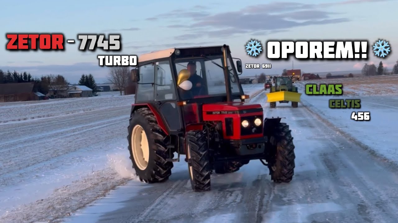 Oporem!! •Zetor7745 - Zetor 6911 - Ursus c-360 - Claas Celtis 456•