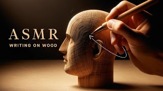 ASMR: Relaxing Wood Writing Sound that Help you Focus and Sleep | 缓慢滑过后脑勺的木头写字声, 超舒适!