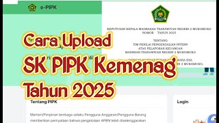 Cara Upload SK Tim PIKP Kemenag Tahun 2025