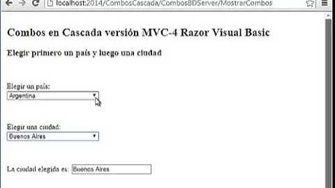 VB.NET, MVC, EF, LINQ: Cargar combos en cascada