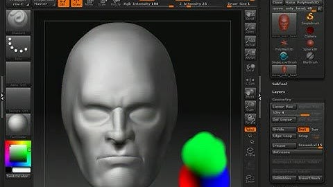 Zbrush - Custom palette trick for polypainting in Zbrush 3