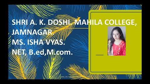 B.Com Sem-1 Company Law lecture-1, Introduction by Prof. Isha Vyas